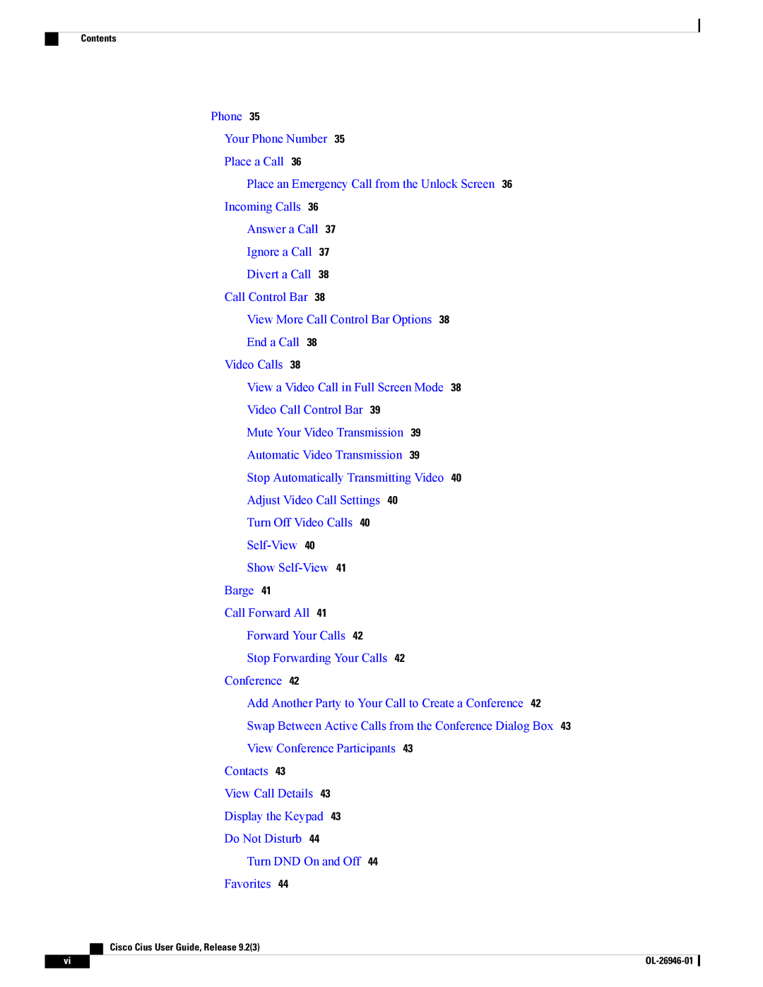 Cisco Systems CiscoCius manual Contents 