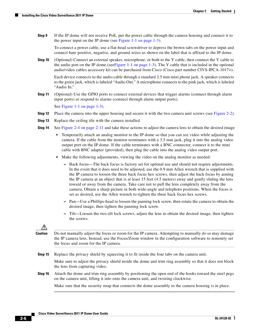 Cisco Systems CIVIS-IPC-2611 manual See -1 on 