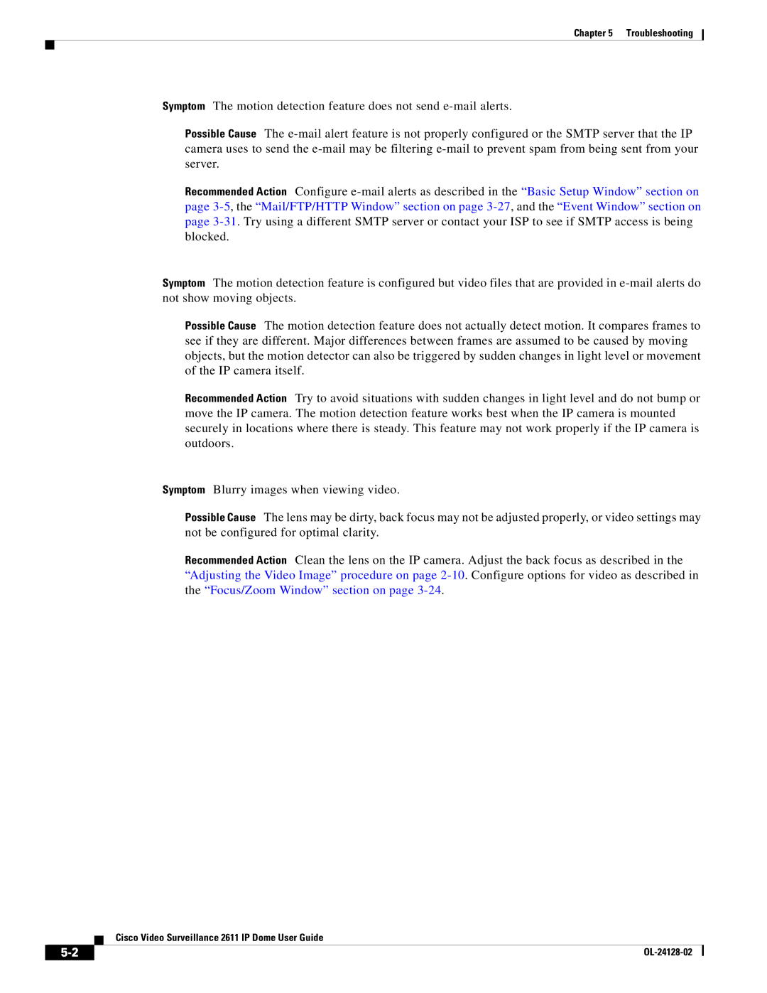 Cisco Systems CIVIS-IPC-2611 manual Troubleshooting 