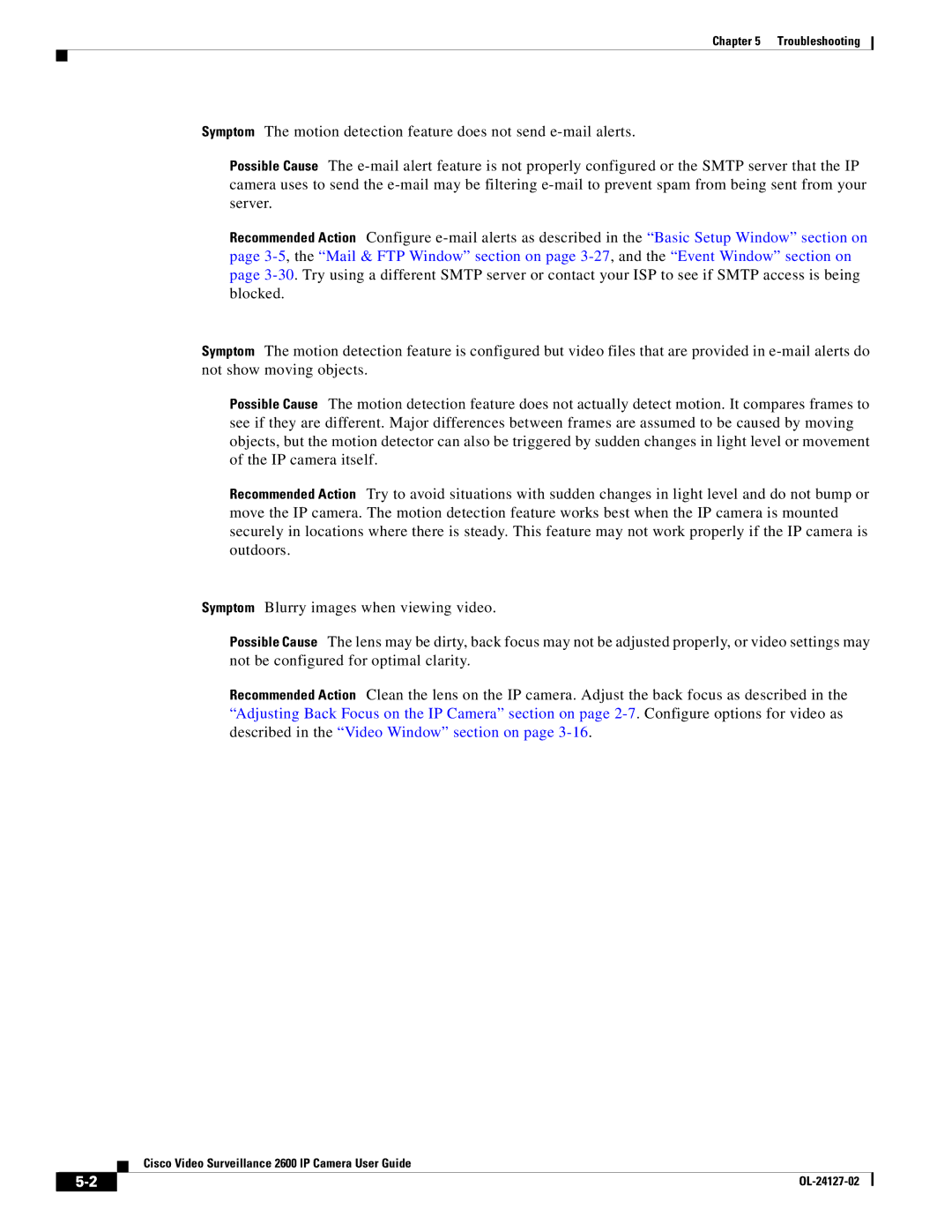 Cisco Systems CIVS-IPC-2600 manual Troubleshooting 