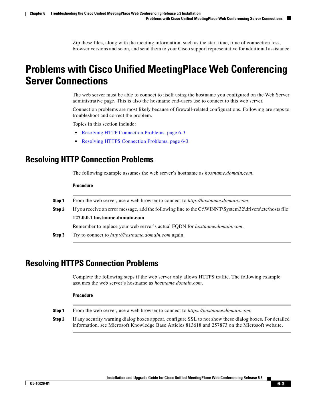 Cisco Systems Conference Phone manual Resolving Http Connection Problems, Resolving Https Connection Problems 