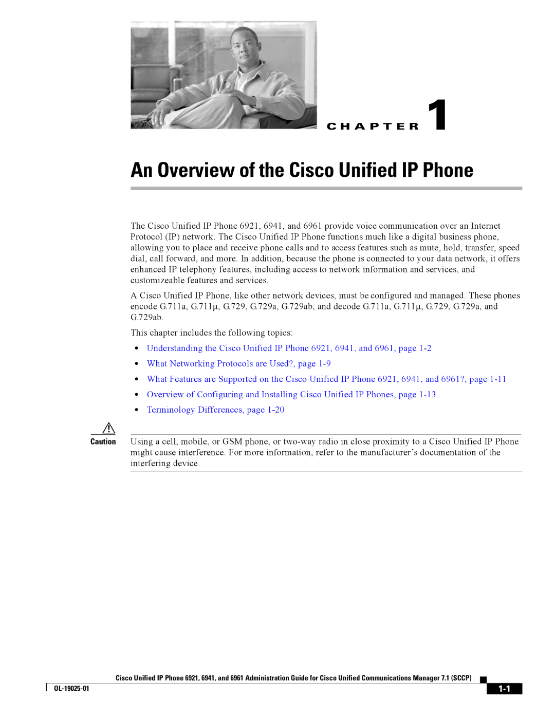 Cisco Systems CP6921CK9 manual An Overview of the Cisco Unified IP Phone 