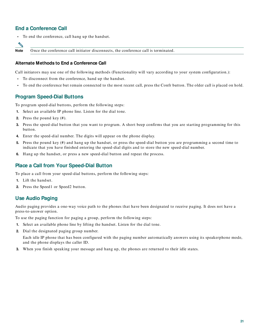 Cisco Systems CP7910GRF manual Program Speed-Dial Buttons, Place a Call from Your Speed-Dial Button 