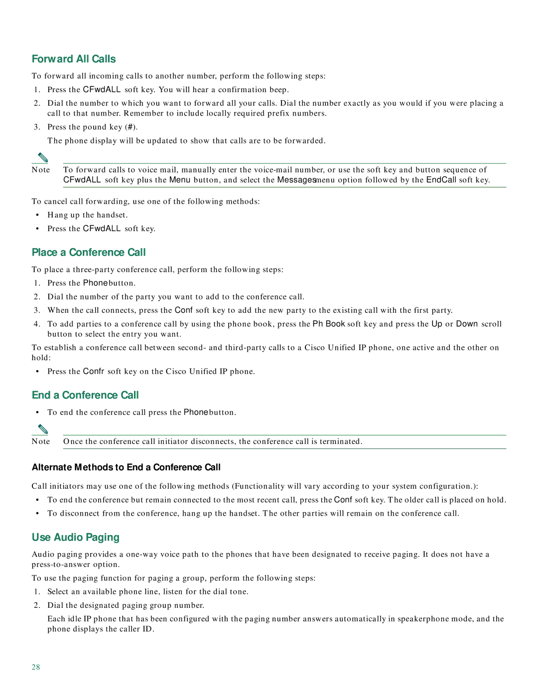 Cisco Systems CP7910GRF manual To end the conference call press the Phone button 