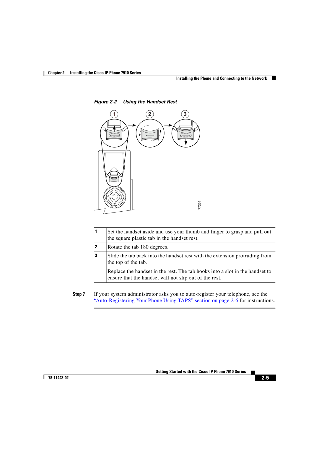 Cisco Systems CP7910GSWRF manual 123 