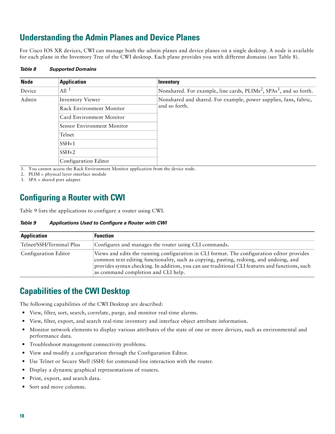 Cisco Systems Craft Works Interface Understanding the Admin Planes and Device Planes, Configuring a Router with CWI 