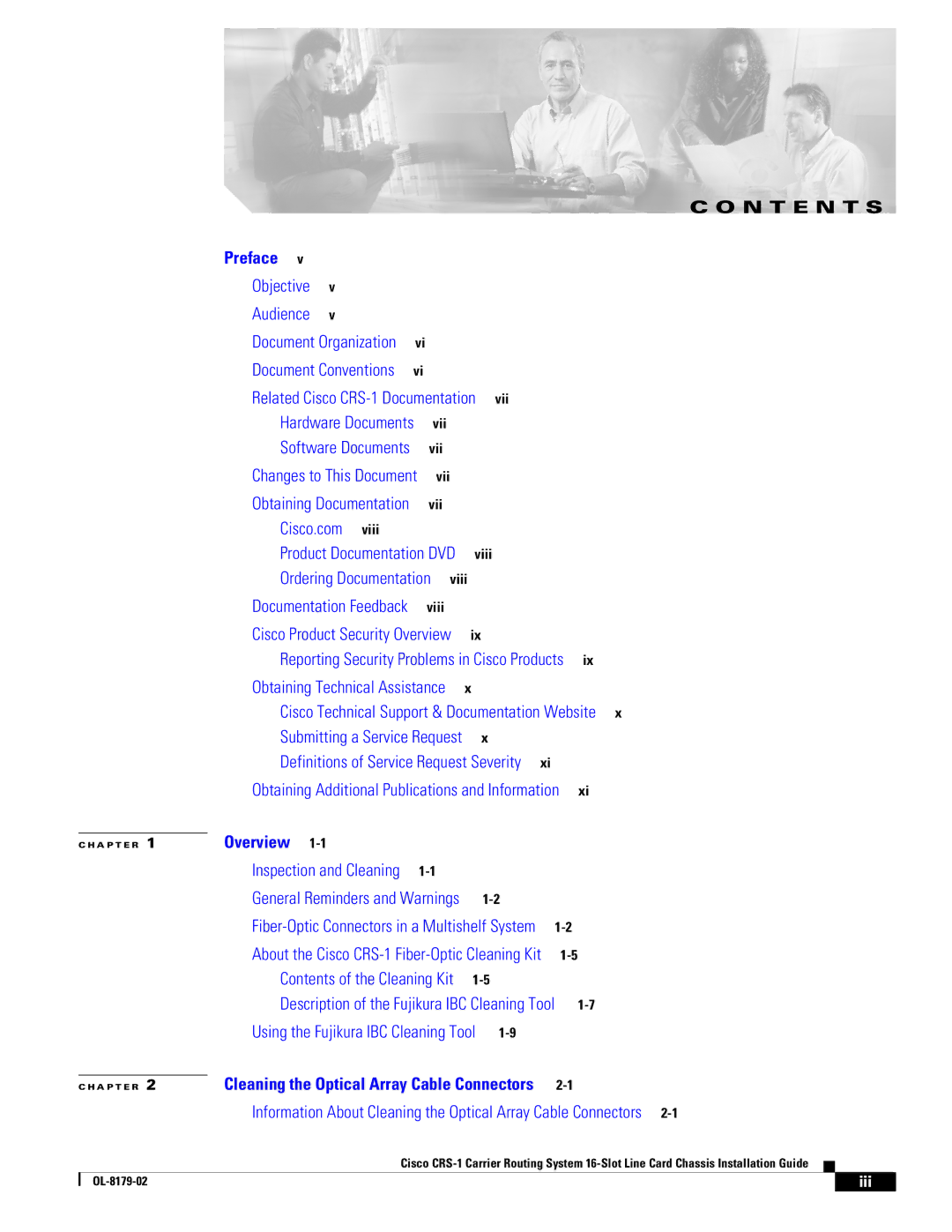 Cisco Systems CRS-1 manual N T E N T S 