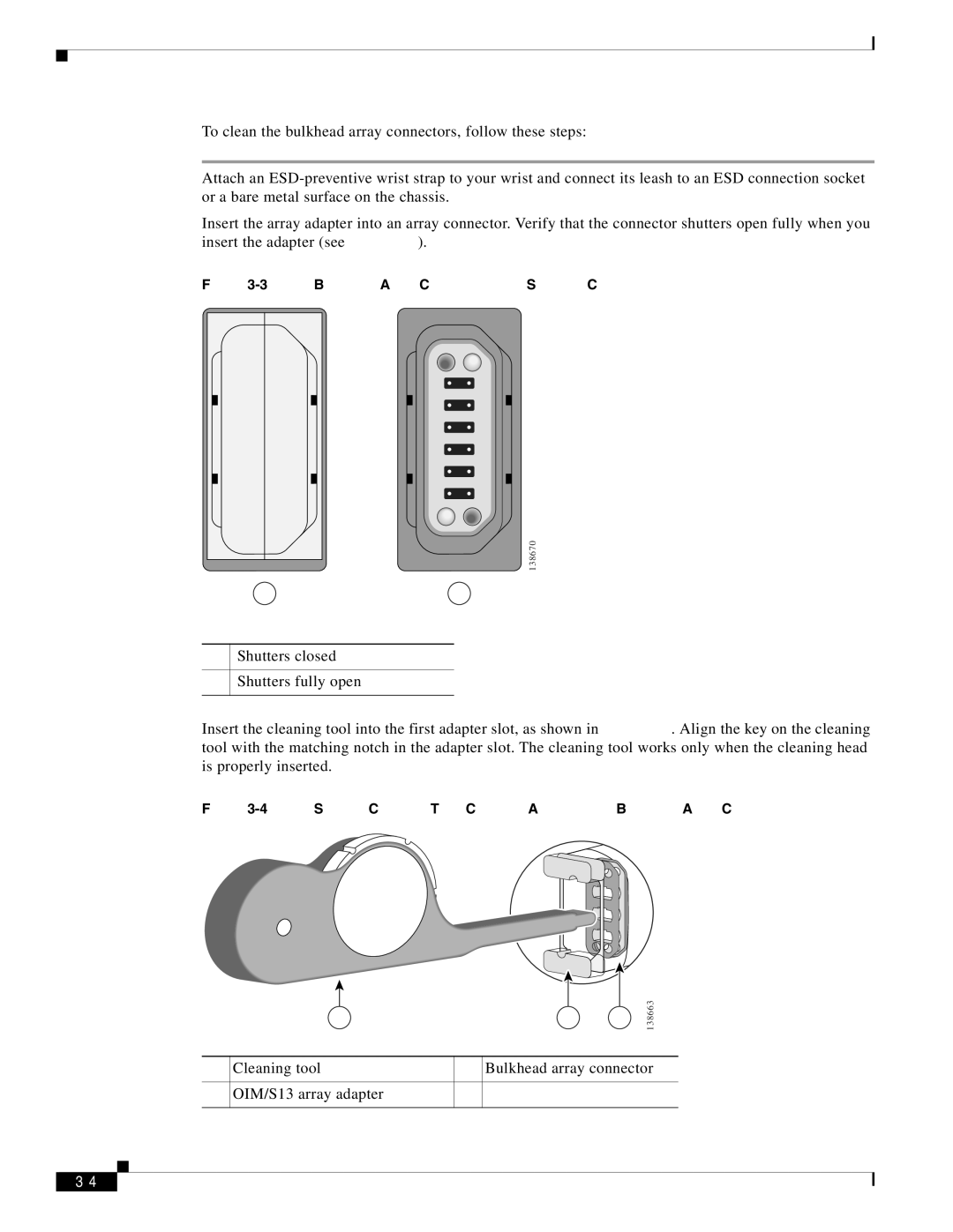 Cisco Systems CRS-1 manual Cleaning tool Bulkhead array connector OIM/S13 array adapter 