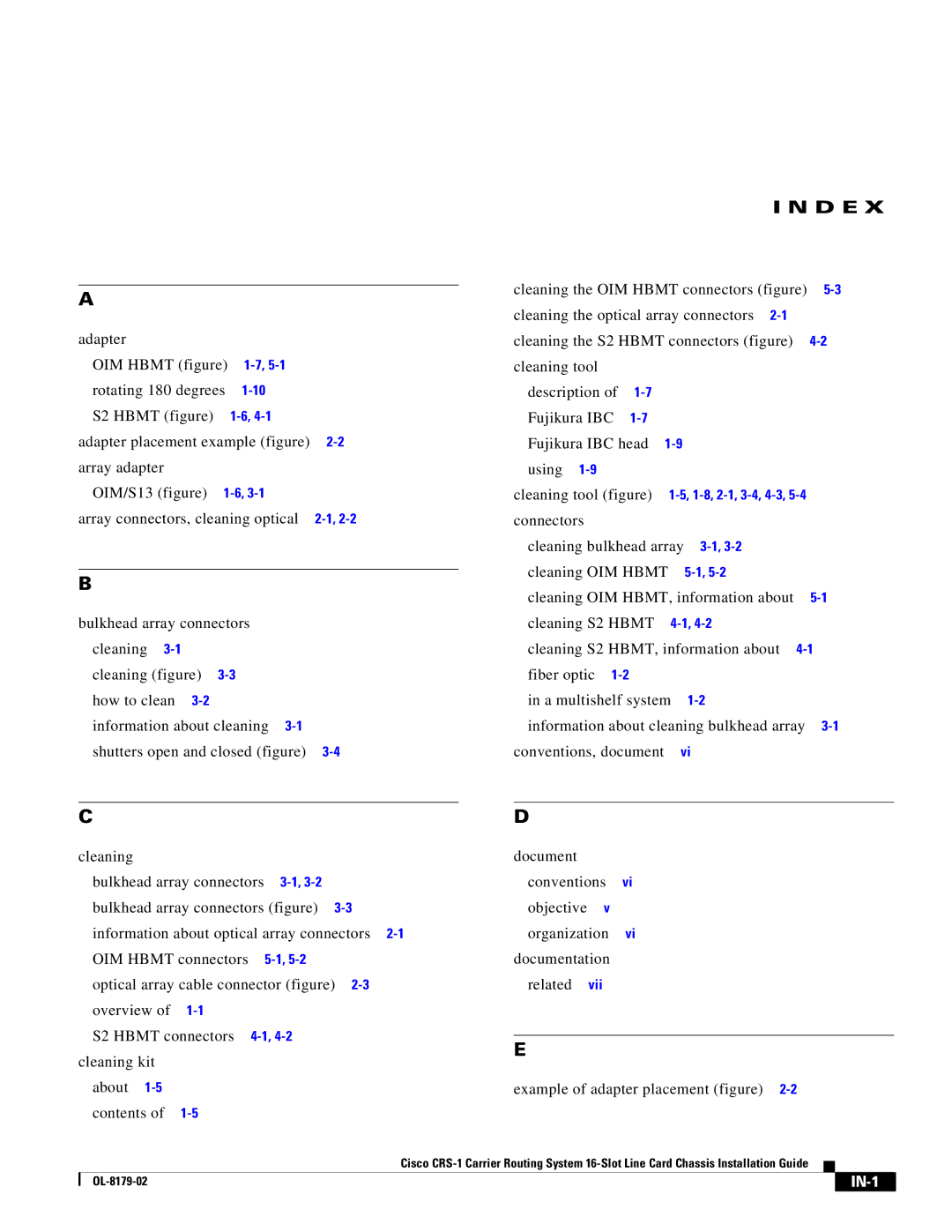 Cisco Systems CRS-1 manual D E 