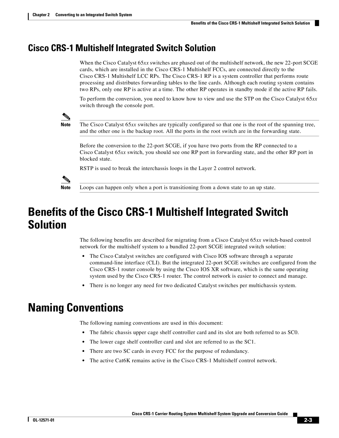 Cisco Systems manual Naming Conventions, Cisco CRS-1 Multishelf Integrated Switch Solution 