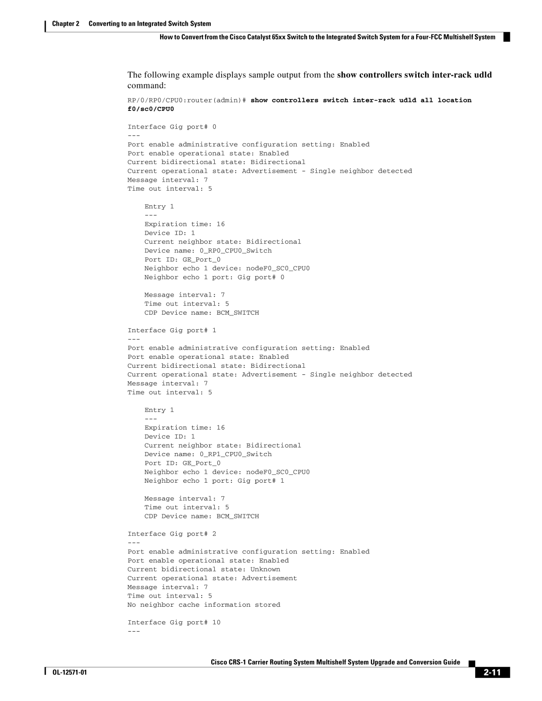 Cisco Systems CRS-1 manual OL-12571-01 