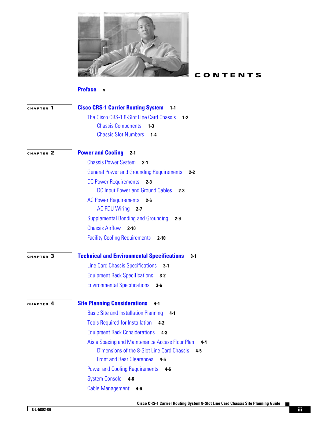 Cisco Systems CRS-1 manual N T E N T S 