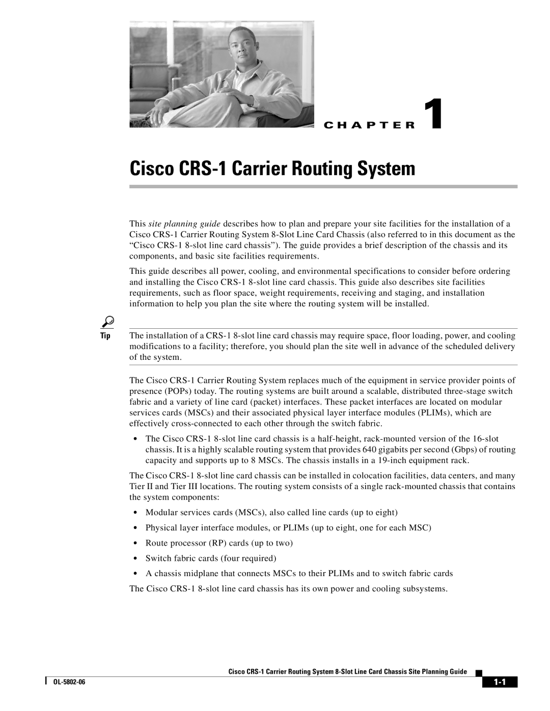 Cisco Systems manual Cisco CRS-1 Carrier Routing System 