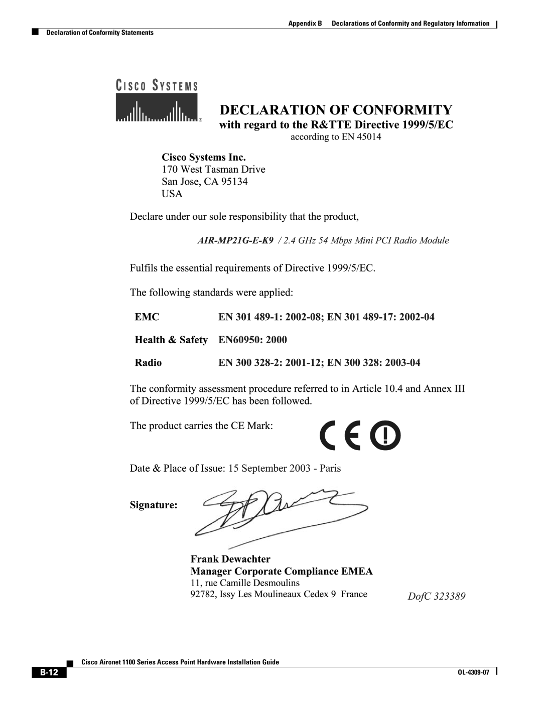 Cisco Systems CSACS1121K9 manual OL-4309-07 