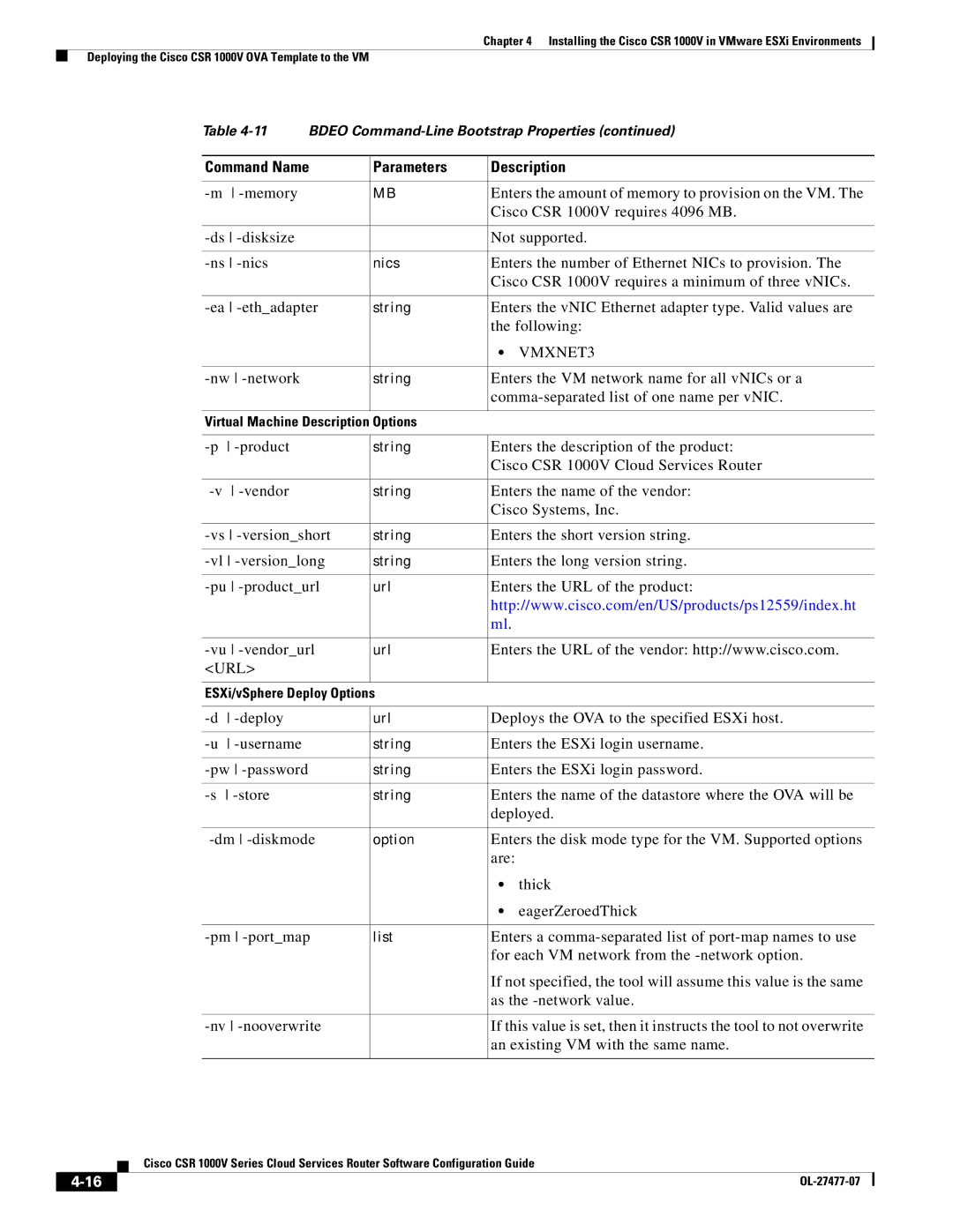 Cisco Systems Enters the number of Ethernet NICs to provision, Cisco CSR 1000V requires a minimum of three vNICs, Store 