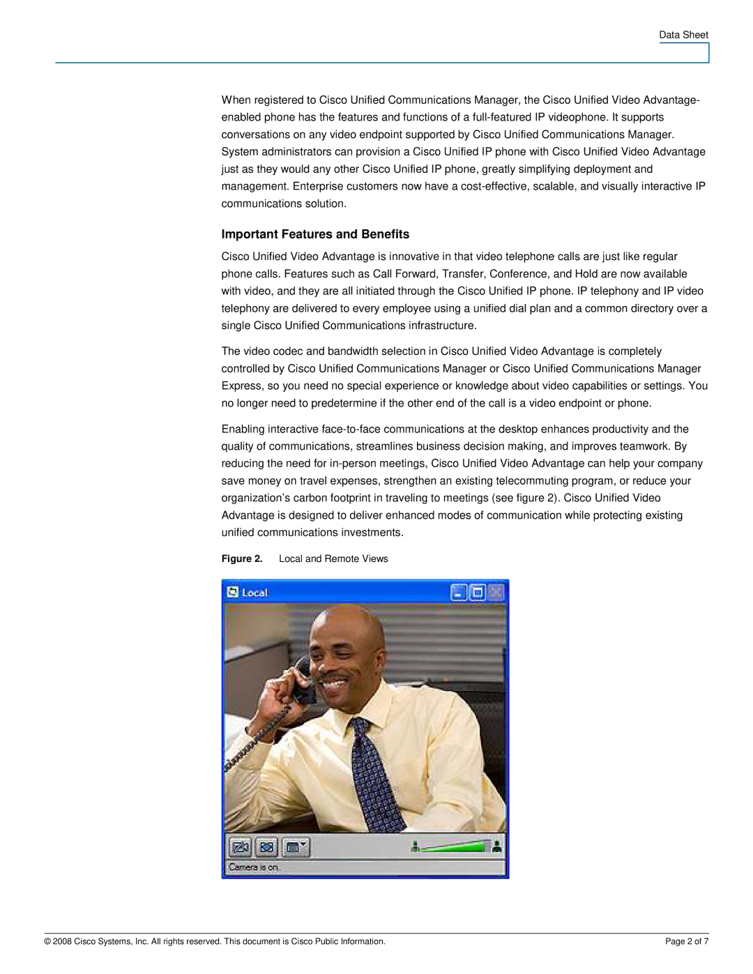 Cisco Systems CUVAV224BUN manual Important Features and Benefits, Local and Remote Views 