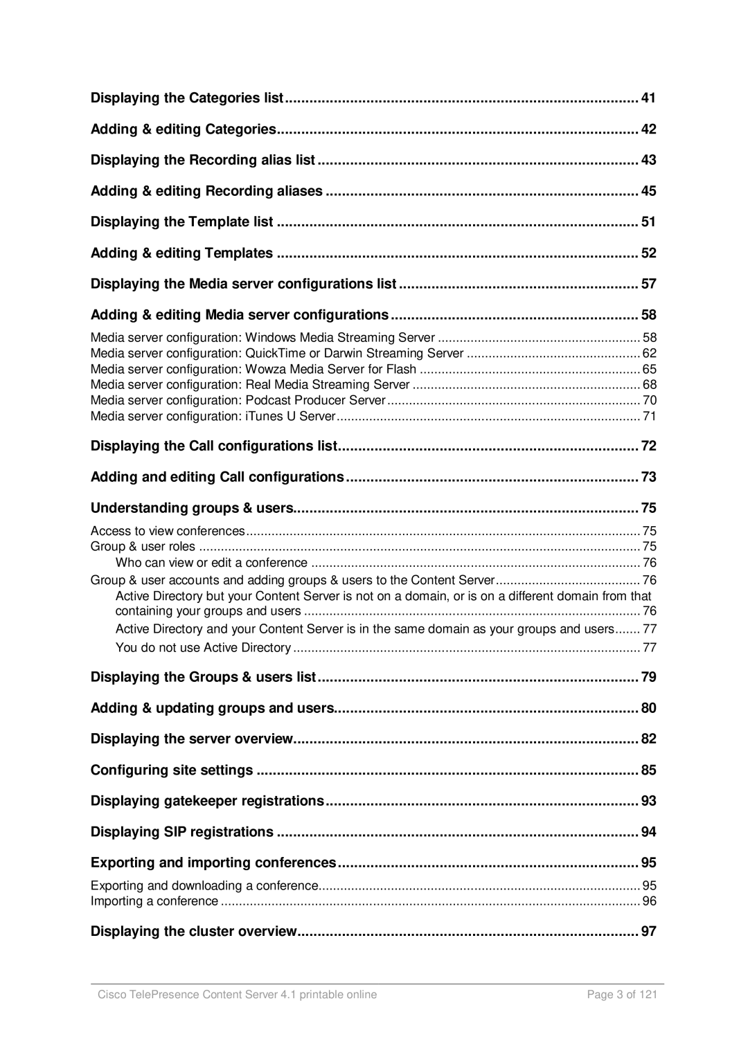 Cisco Systems D14595.03 manual Displaying the cluster overview 