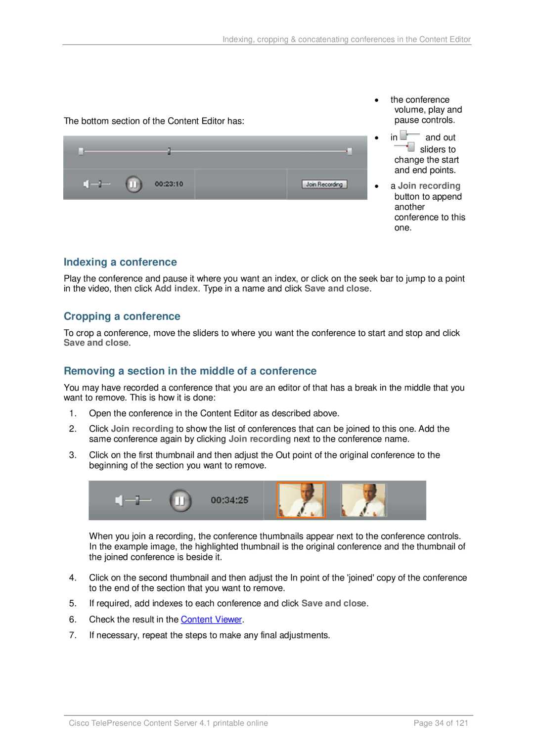 Cisco Systems D14595.03 manual Indexing a conference 