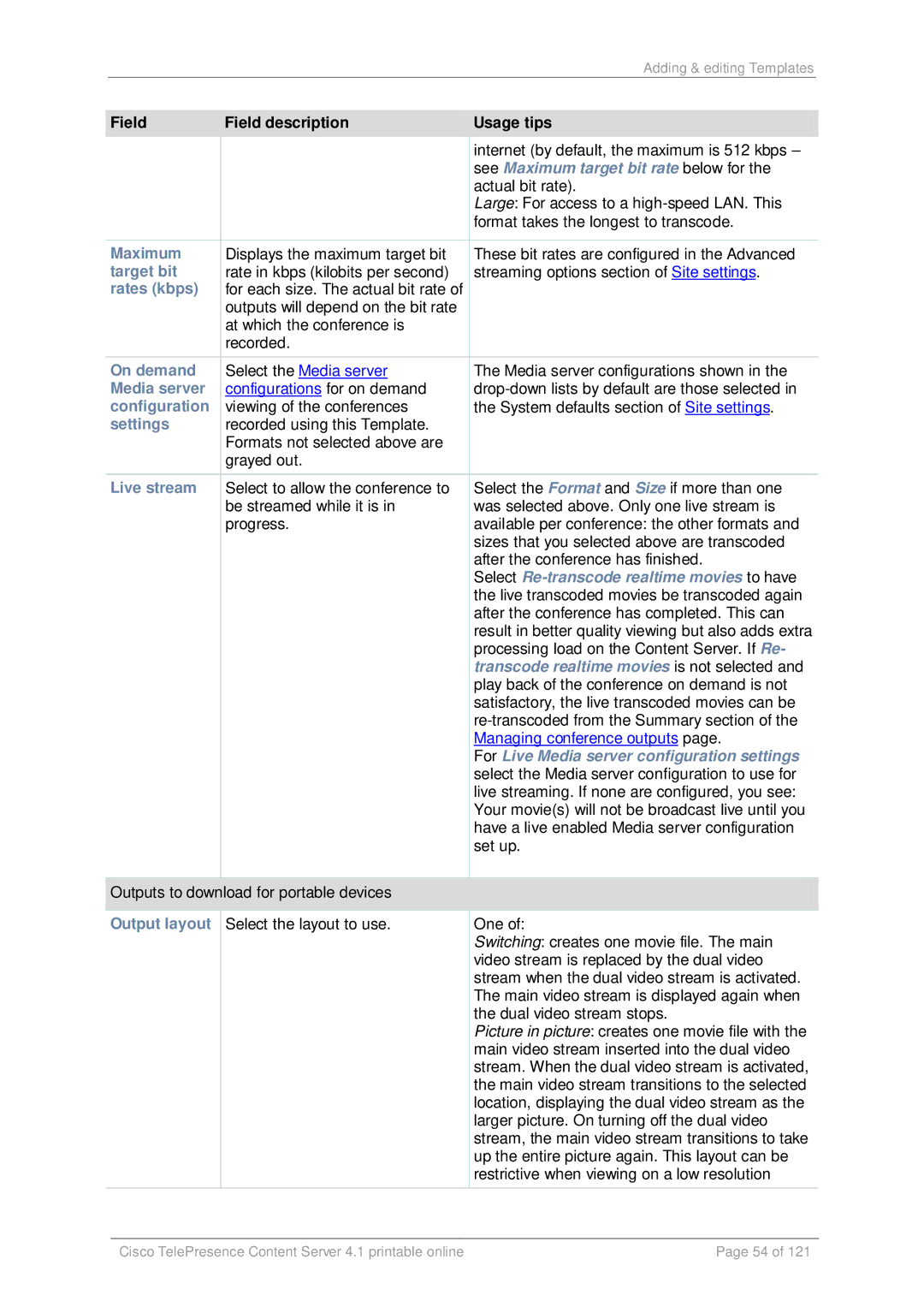 Cisco Systems D14595.03 manual Select Re-transcode realtime movies to have, Transcode realtime movies is not selected 