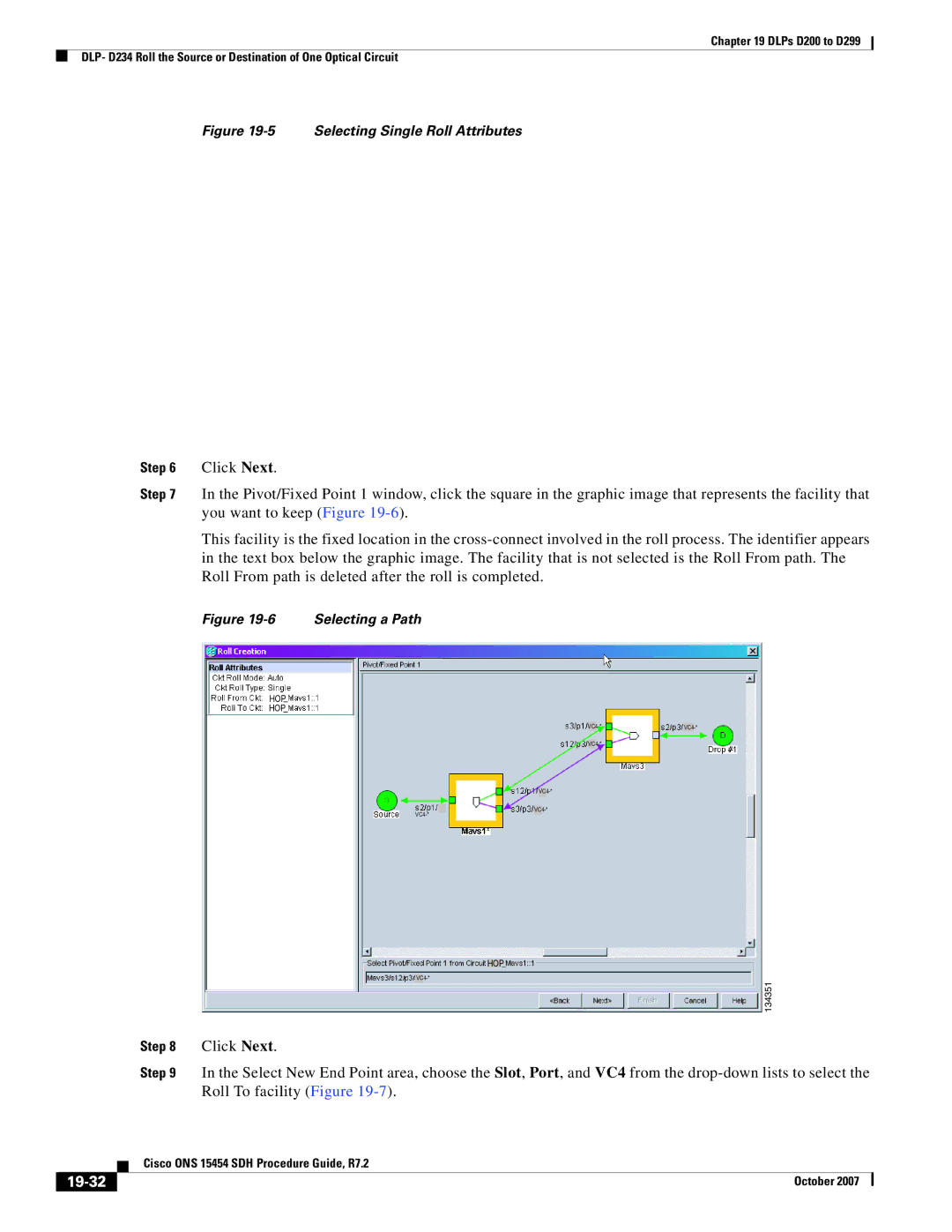 Cisco Systems D200 manual 19-32, Selecting Single Roll Attributes 