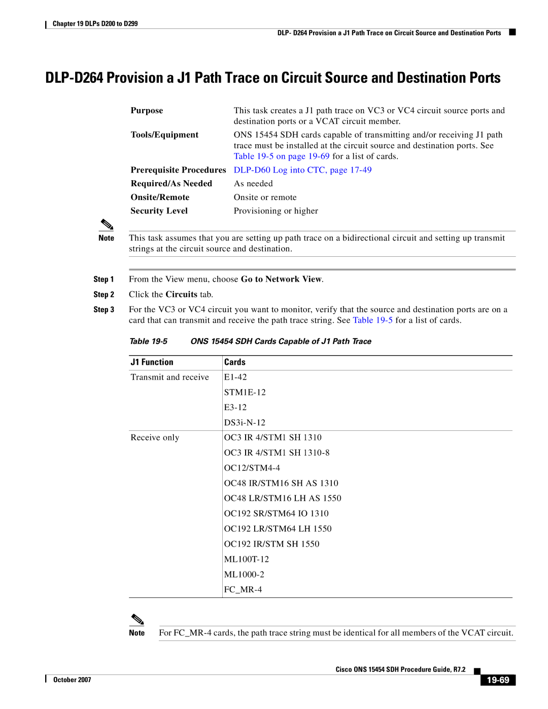 Cisco Systems D200 manual J1 Function Cards, 19-69 