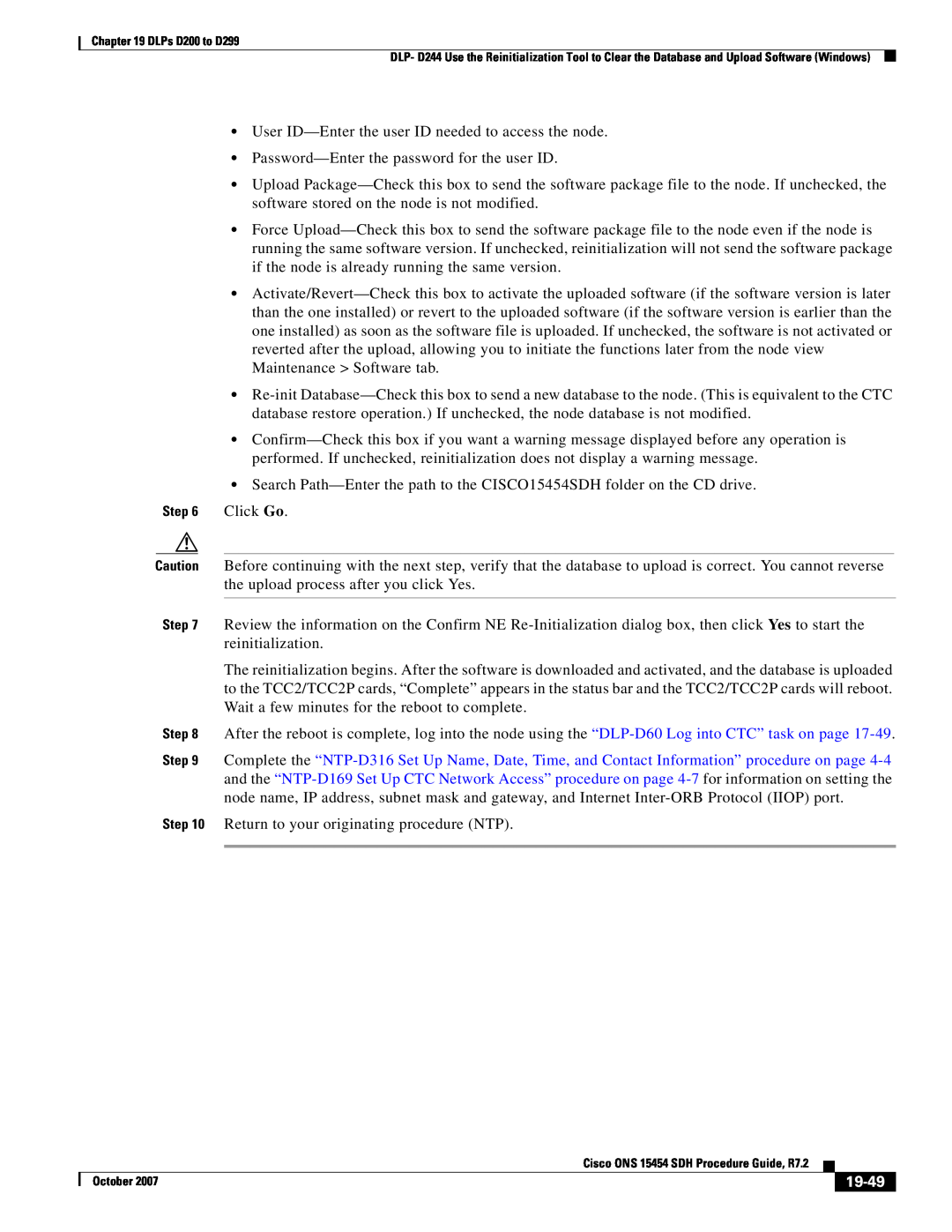 Cisco Systems D200 manual 19-49, Click Go 