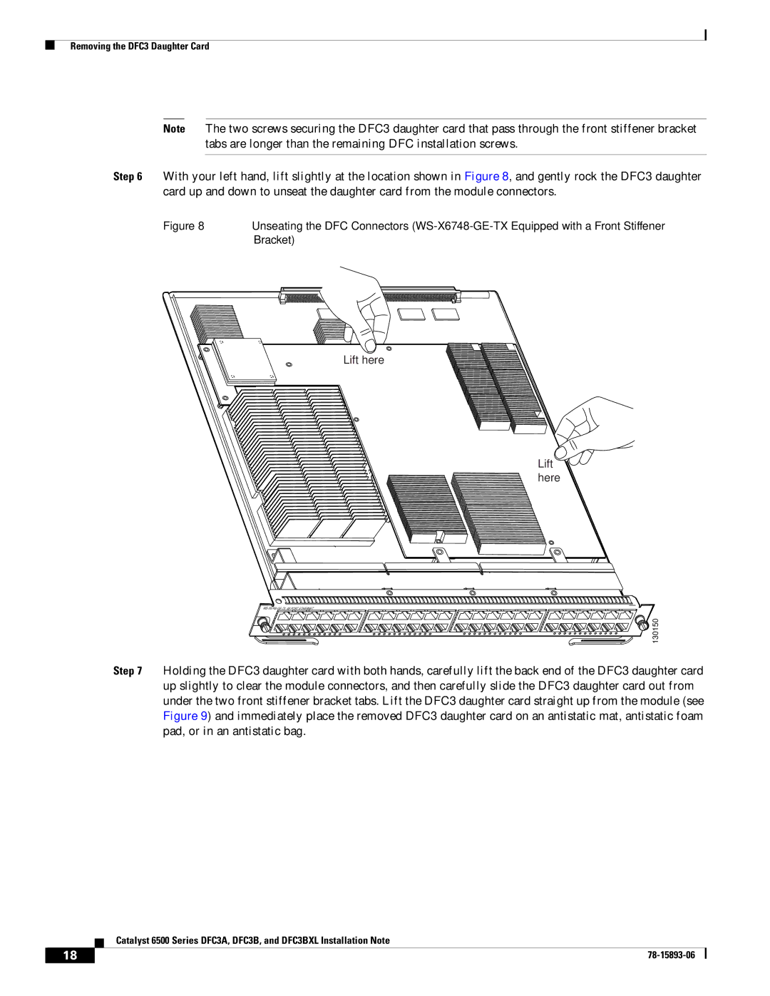 Cisco Systems DFC3BXL, DFC3A manual Bracket 