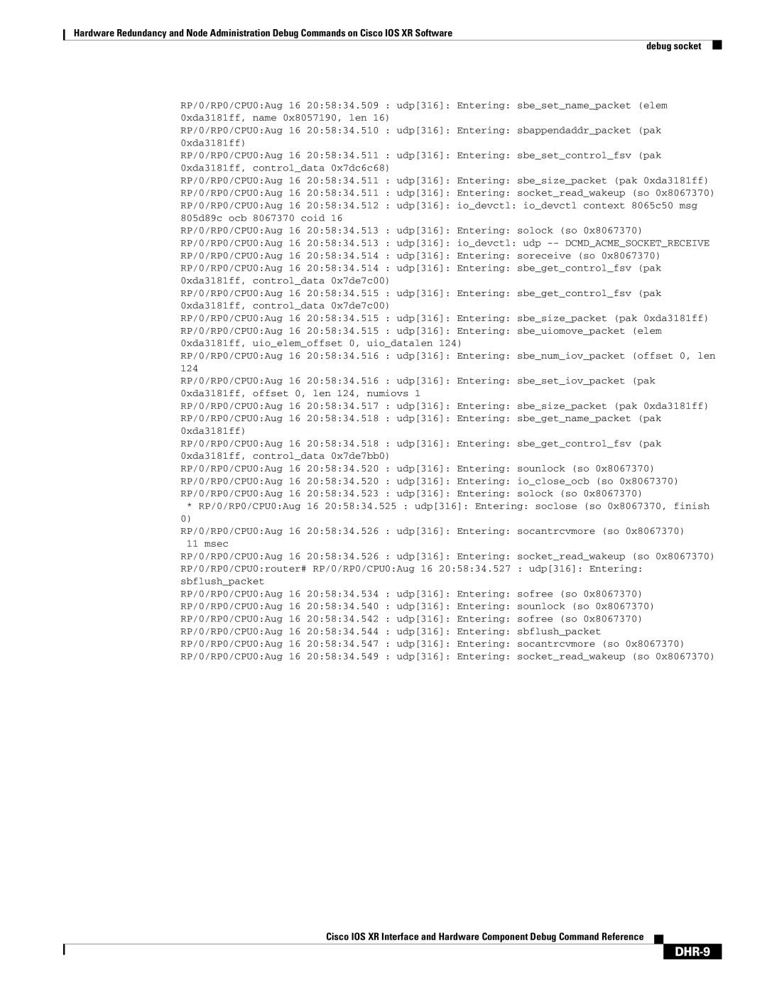 Cisco Systems DHR-1 manual DHR-9 