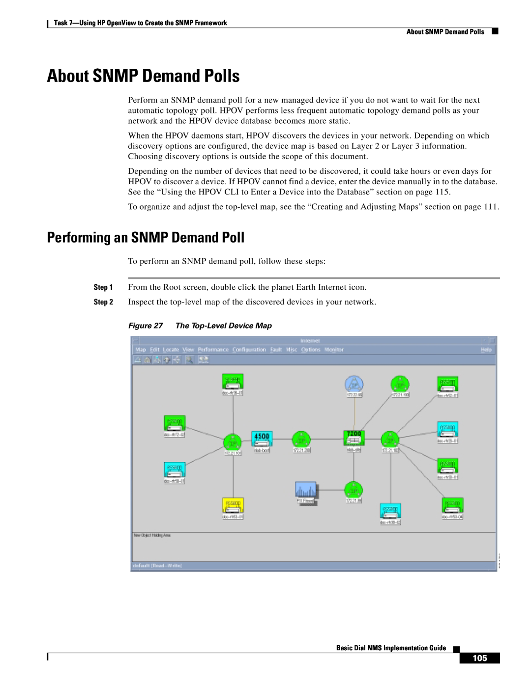 Cisco Systems Dial NMS manual About SNMP Demand Polls, Performing an SNMP Demand Poll 