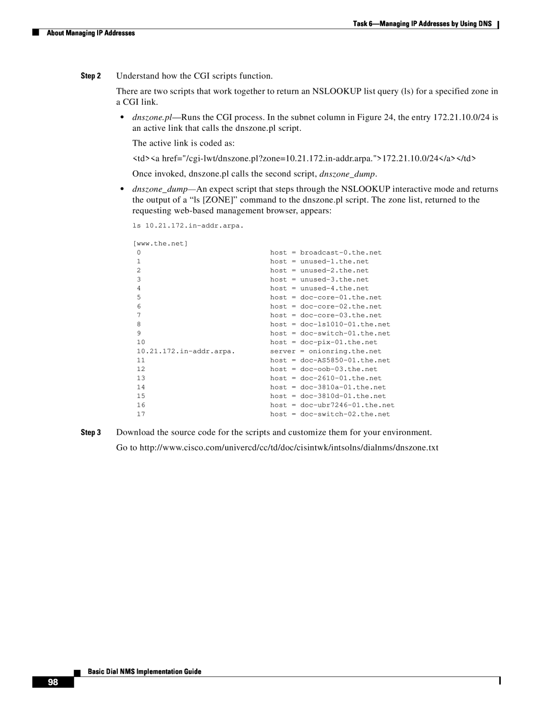 Cisco Systems Dial NMS manual Understand how the CGI scripts function 