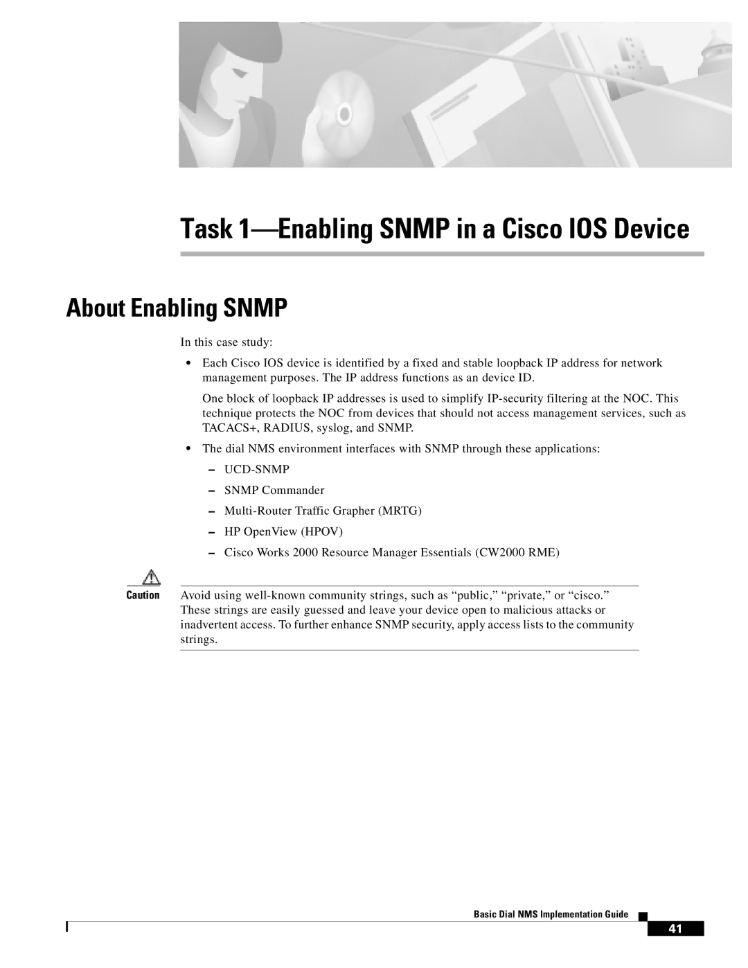 Cisco Systems Dial NMS manual About Enabling Snmp, ` Ucd-Snmp 