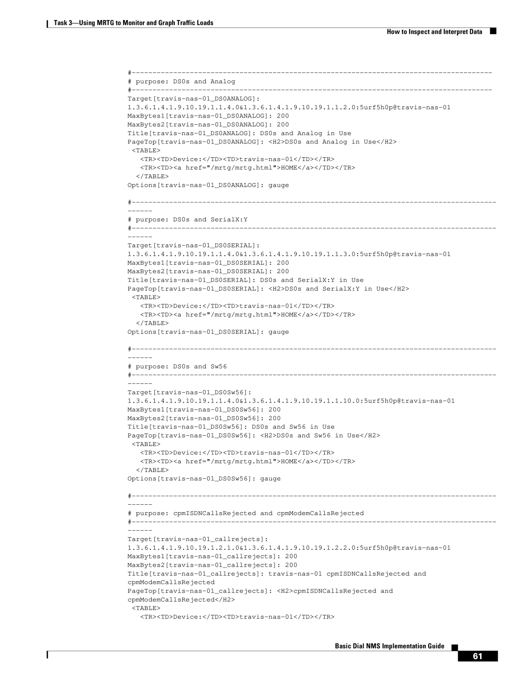 Cisco Systems Dial NMS manual # purpose DS0s and Analog 