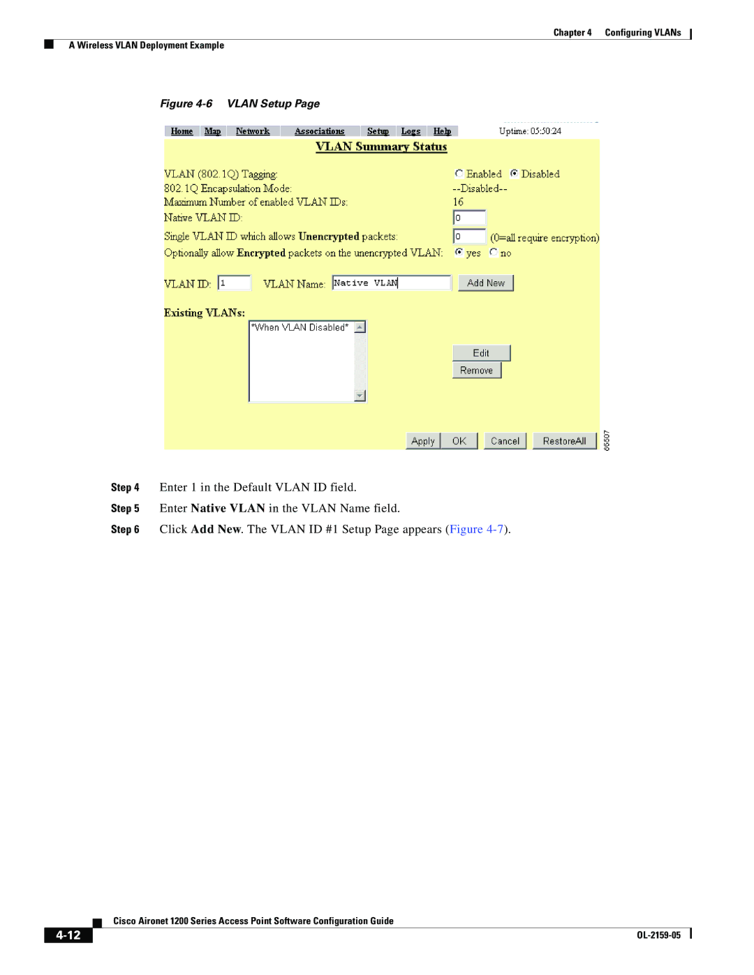 Cisco Systems DL-2159-05 manual Vlan Setup 