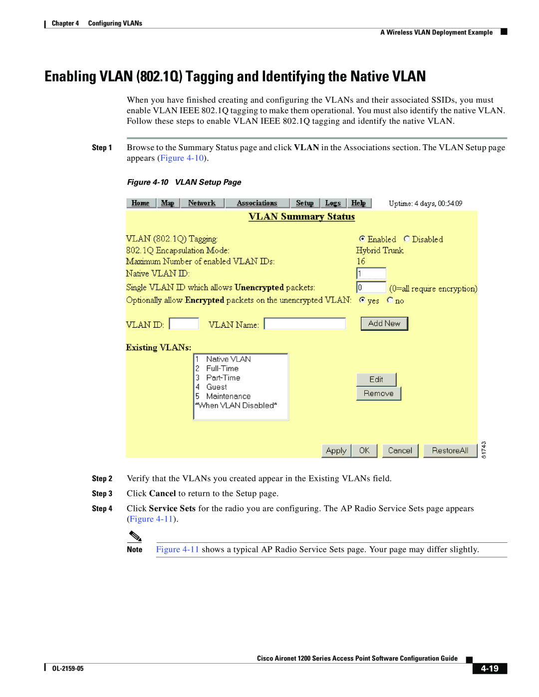 Cisco Systems DL-2159-05 manual Enabling Vlan 802.1Q Tagging and Identifying the Native Vlan 