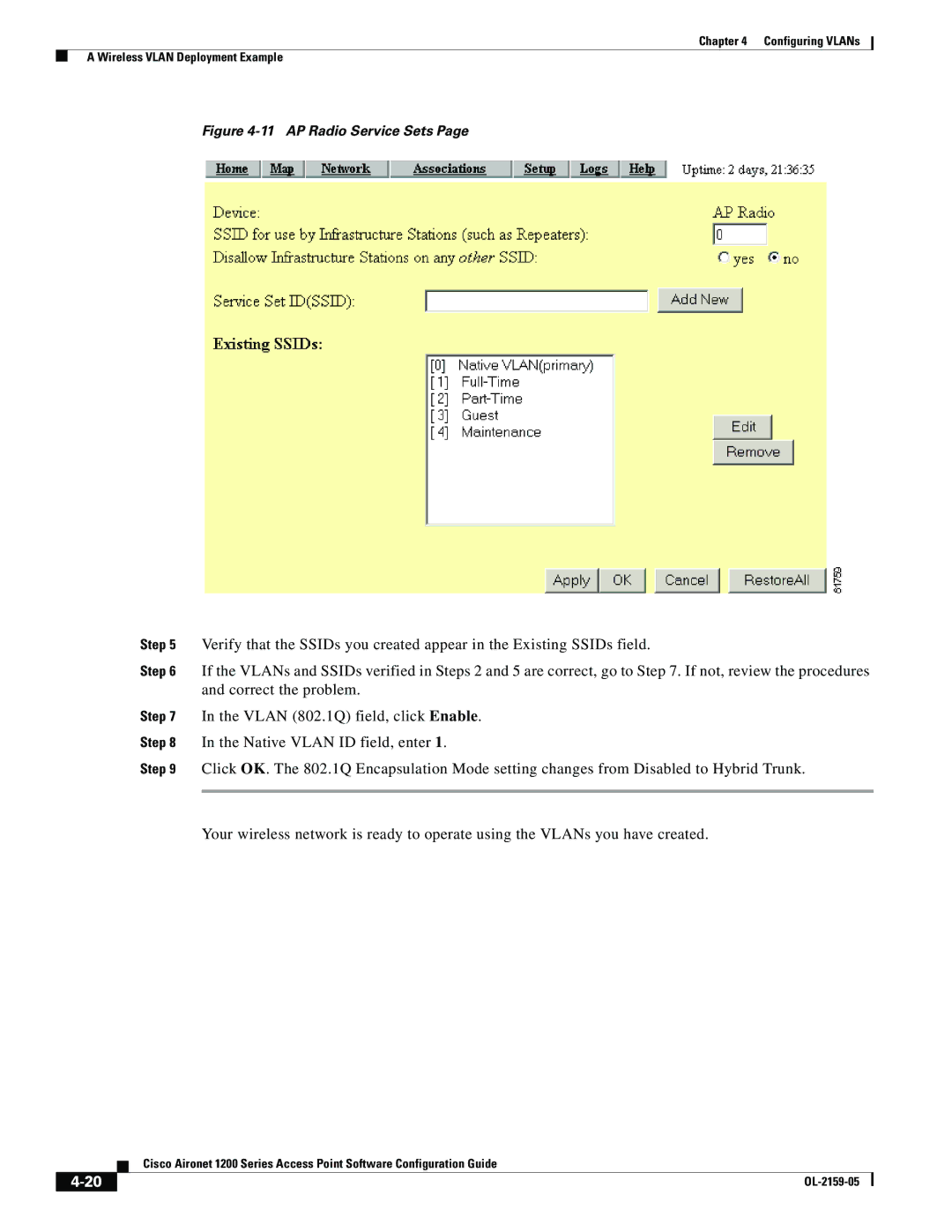 Cisco Systems DL-2159-05 manual AP Radio Service Sets 