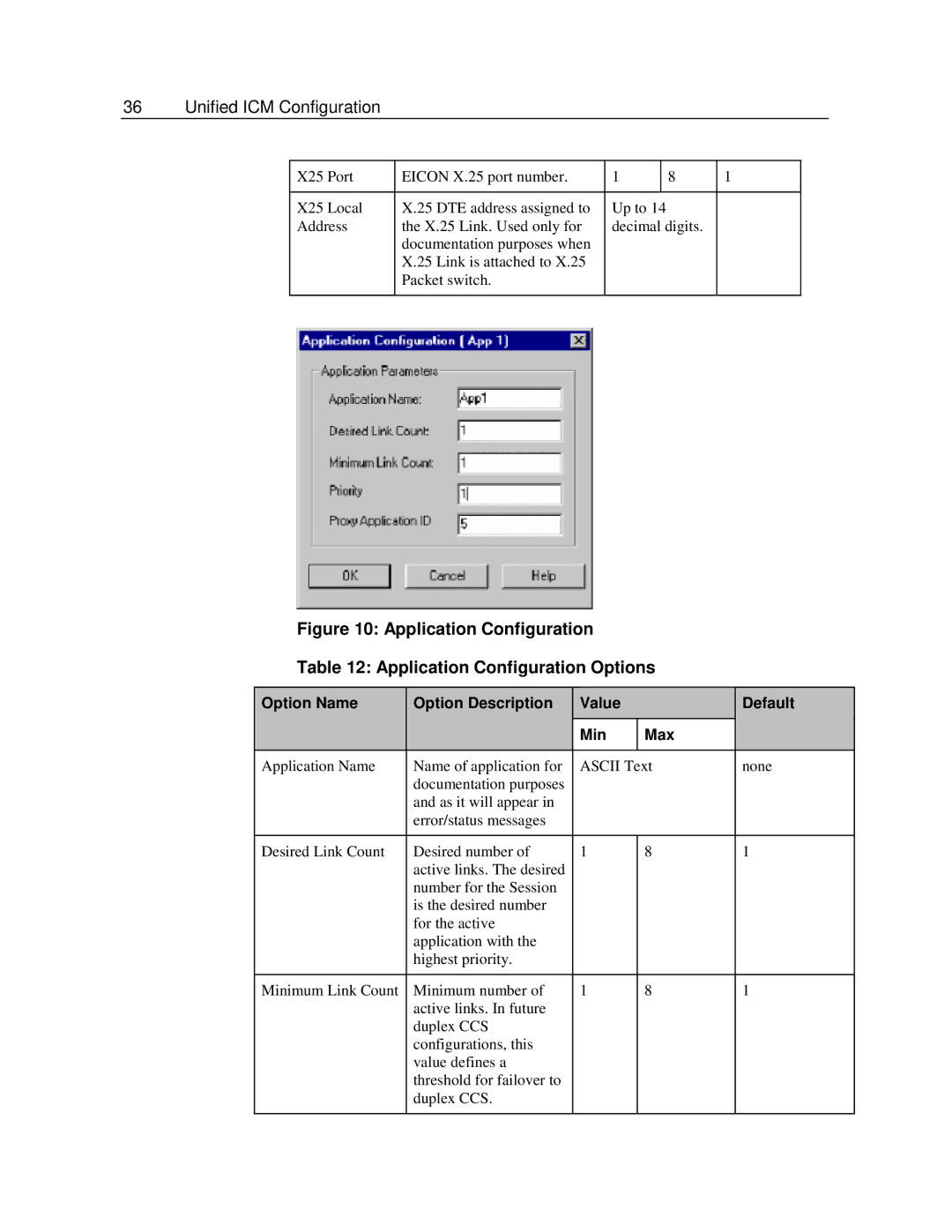 Cisco Systems DMS-100, SL-100 manual Application Configuration Application Configuration Options 