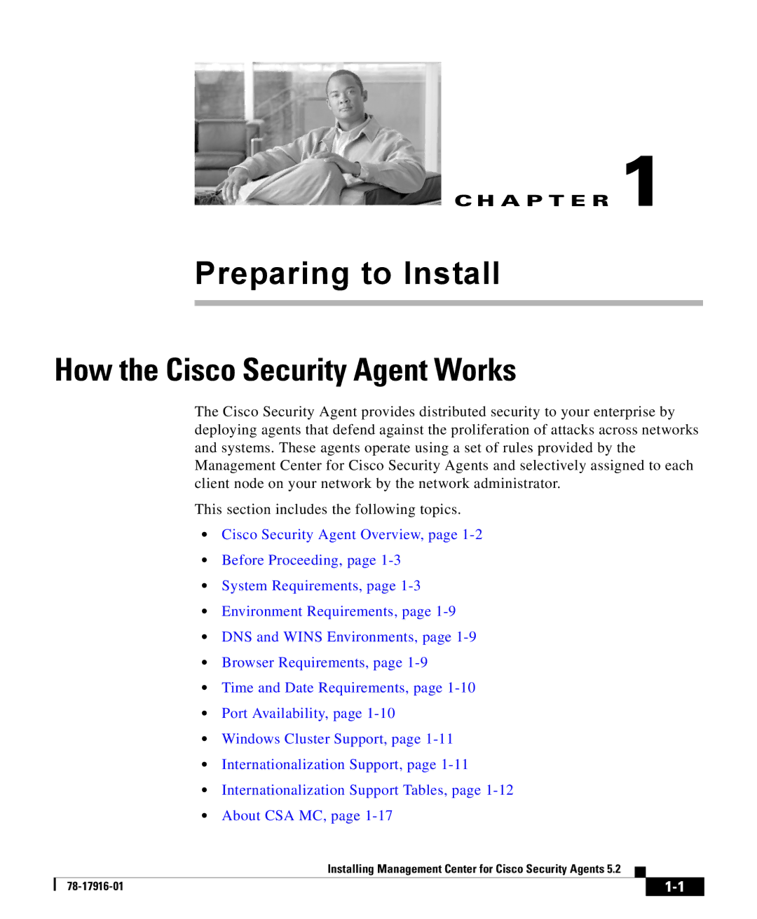 Cisco Systems DOC-78-17916 manual Preparing to Install How the Cisco Security Agent Works 