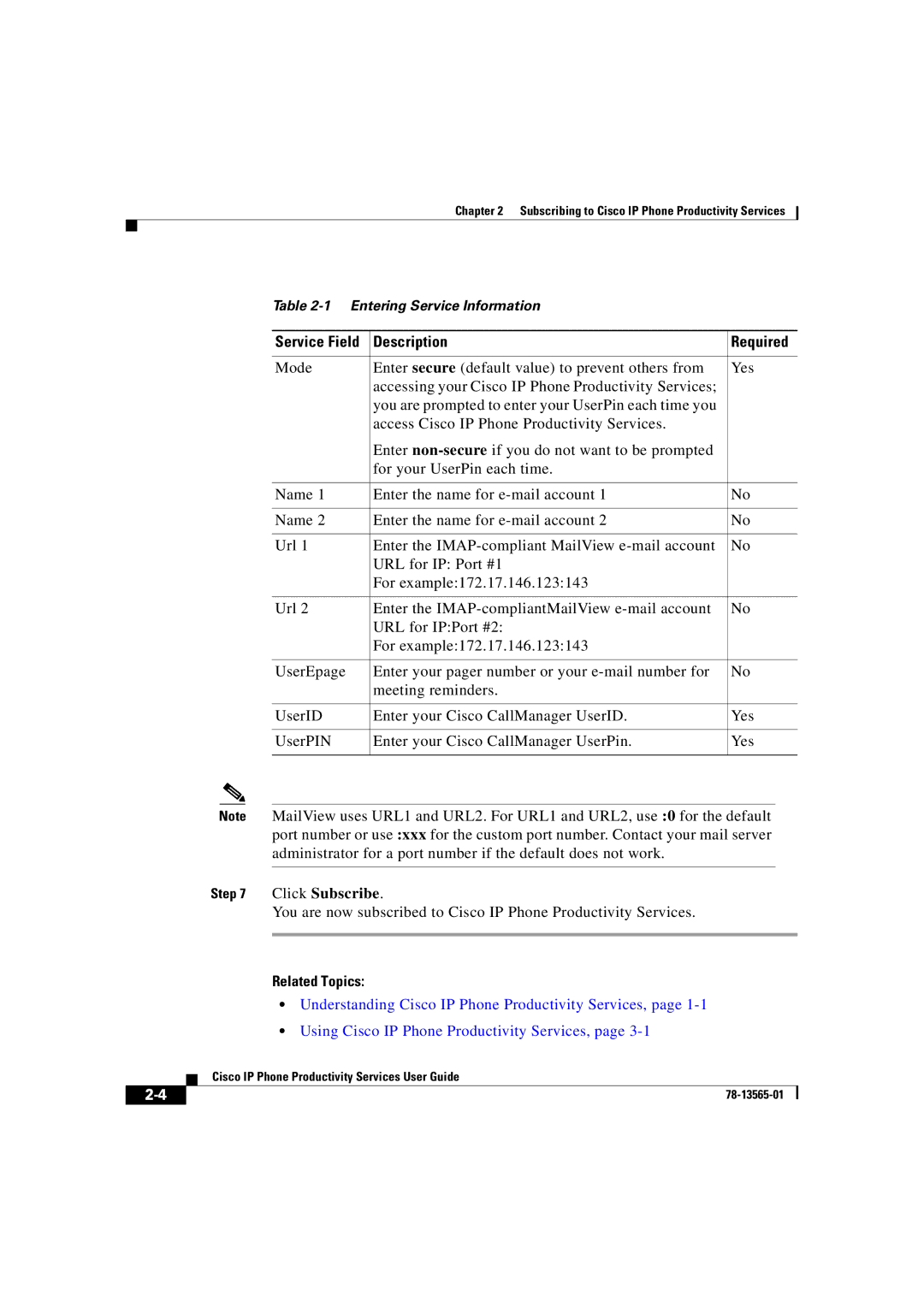 Cisco Systems DOC-7813565= manual Description Required 