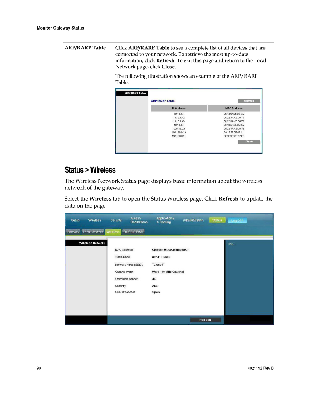 Cisco Systems DPC3925, EPC3925, 4031761, 4031762, 4033836 important safety instructions Status Wireless 