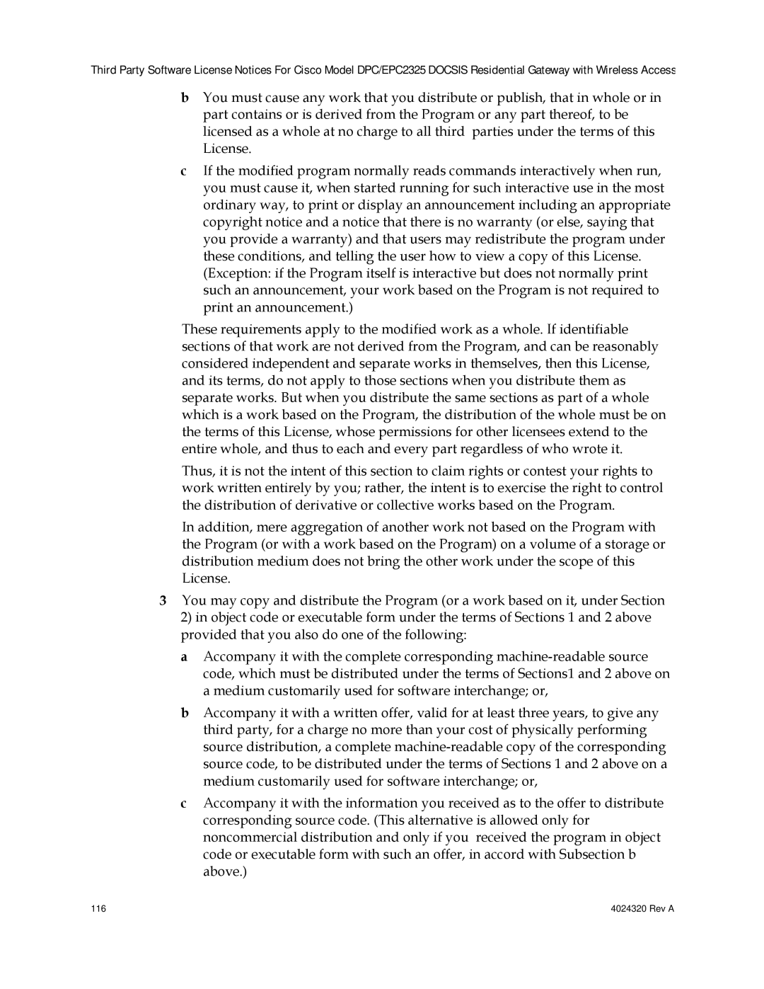 Cisco Systems DPC/EPC2325 DOCSIS important safety instructions Rev a 