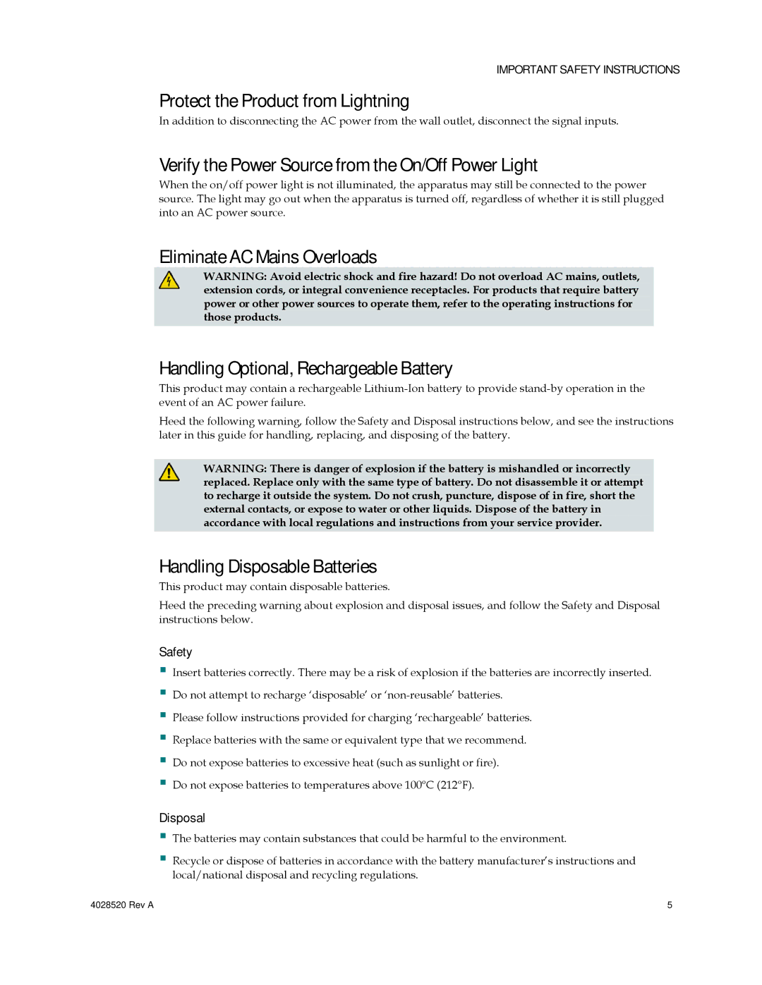 Cisco Systems DPQ2202 Protect the Product from Lightning, Verify the Power Source from the On/Off Power Light 