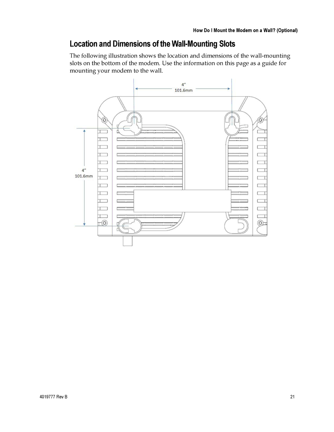 Cisco Systems DPQ3212 important safety instructions Location and Dimensions of the Wall-Mounting Slots 