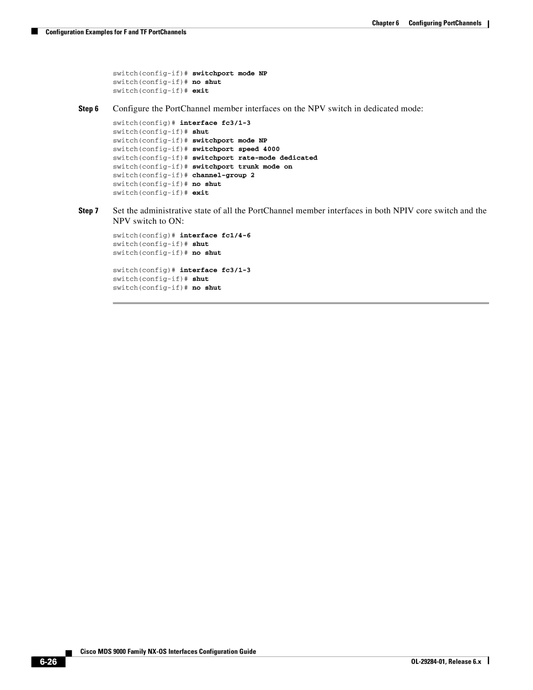 Cisco Systems DSC9148D8G48PK9 manual Cisco MDS 9000 Family NX-OS Interfaces Configuration Guide 