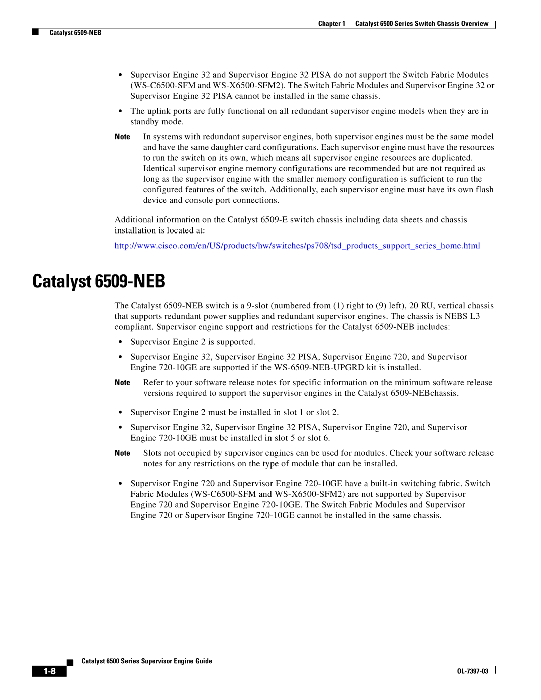 Cisco Systems DSN09EVS720ACK9 manual Catalyst 6509-NEB 