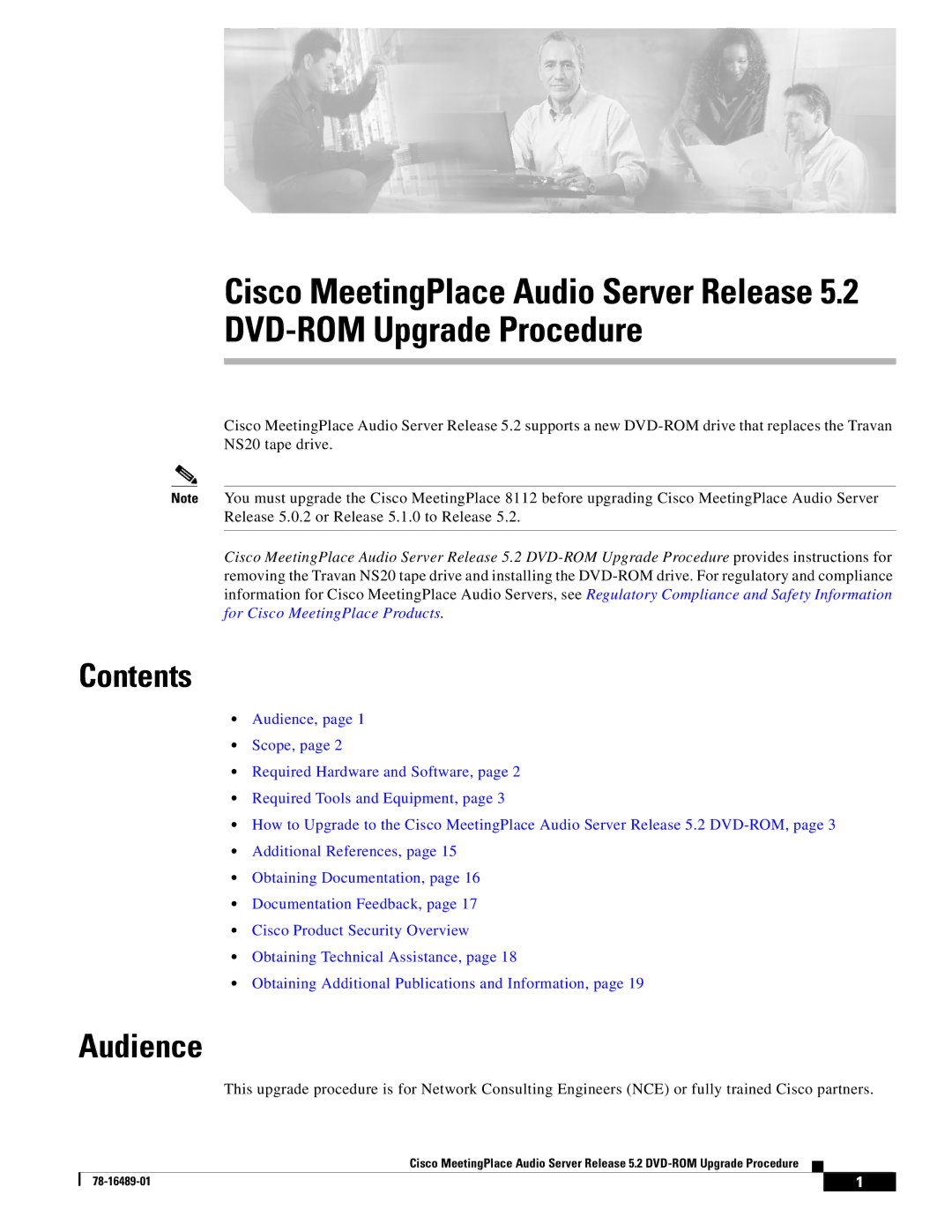 Cisco Systems DVD-ROM manual Contents, Audience 