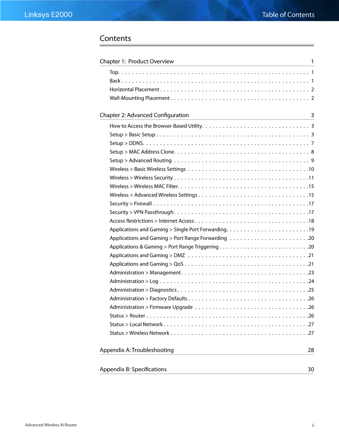 Cisco Systems E2000 manual Contents 