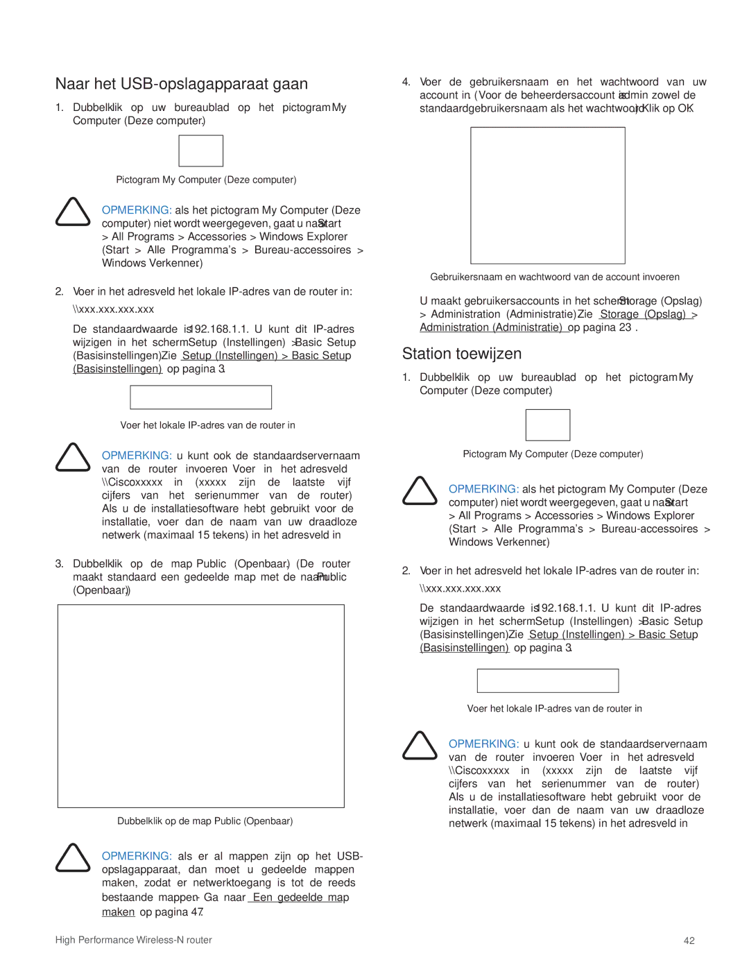 Cisco Systems E3000 manual Naar het USB-opslagapparaat gaan 