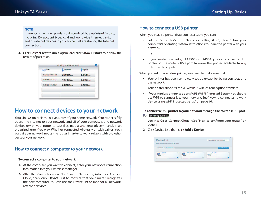 Cisco Systems EA3500 manual How to connect devices to your network, How to connect a computer to your network 