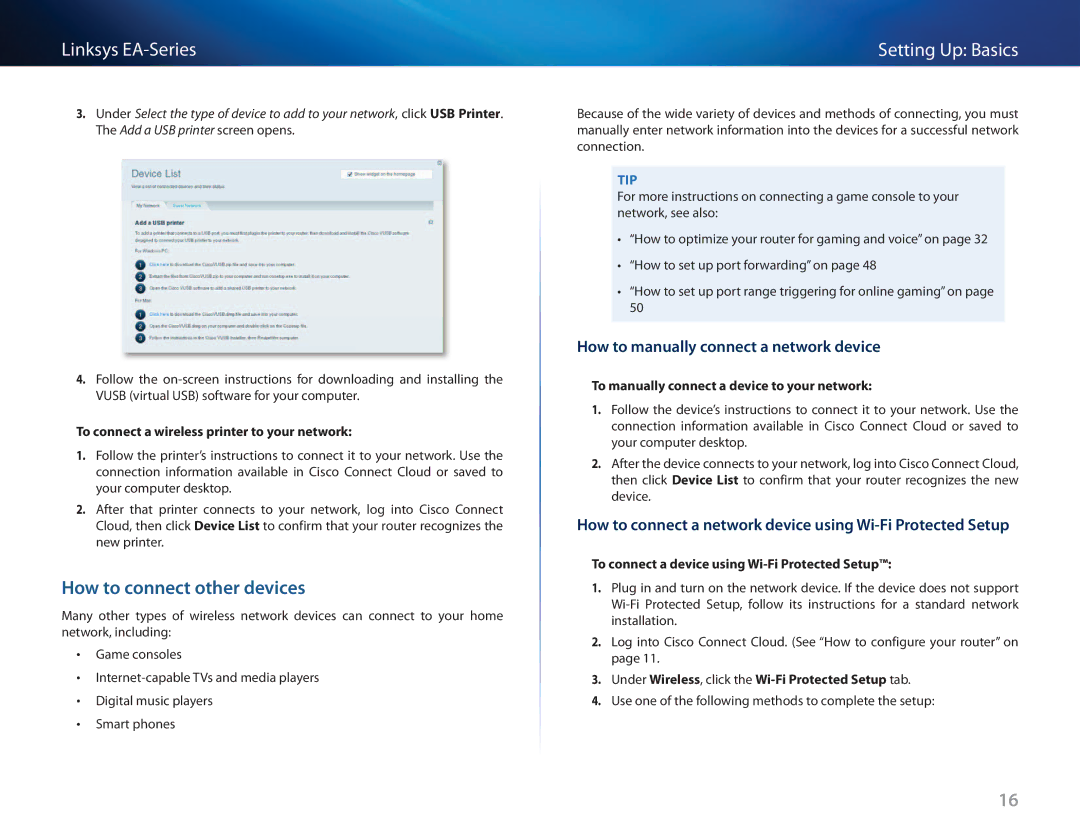 Cisco Systems EA3500 How to connect other devices, How to manually connect a network device 