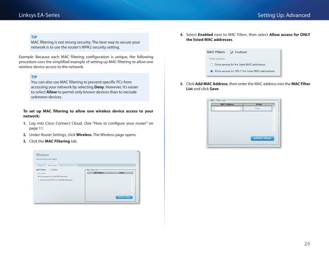 Cisco Systems EA3500 manual Linksys EA-Series 